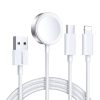 Joyroom S-IW008 Apple Watch mágneses töltő Lightning + USB-C 5V 1,2m (fehér)