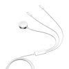Joyroom S-IW008 Apple Watch mágneses töltő Lightning + USB-C 5V 1,2m (fehér)