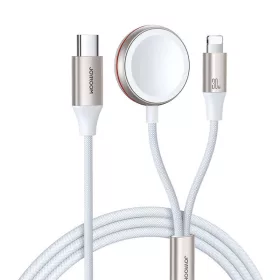  Joyroom 30W Mágneses Gyorstöltőkábel, 2in1, 1.5m (Fehér) (S-IW012)