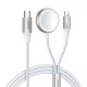 Joyroom 30W Mágneses Gyorstöltőkábel, 2in1, 1.5m (Fehér) (S-IW012)