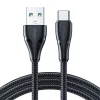 Joyroom USB-C Kábel 3A 0.25m (Fekete) (S-UC027A11-0-25m-Bla)