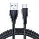Joyroom USB-C Kábel 3A 0.25m (Fekete) (S-UC027A11-0-25m-Bla)