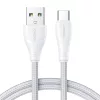 Joyroom Type-C USB Kábel 3A 0.25m (Fehér) (S-UC027A11-0-25m-Whi)