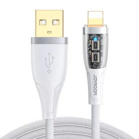   Joyroom 2m (Fehér) USB-A És Lightning Kábel 2.4A (S-UL012A3)