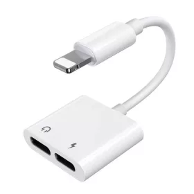 Joyroom Dual Lightning Audio Adapter (Fehér) (S-Y104-2xL)