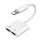 Joyroom Dual Lightning Audio Adapter (Fehér) (S-Y104-2xL)