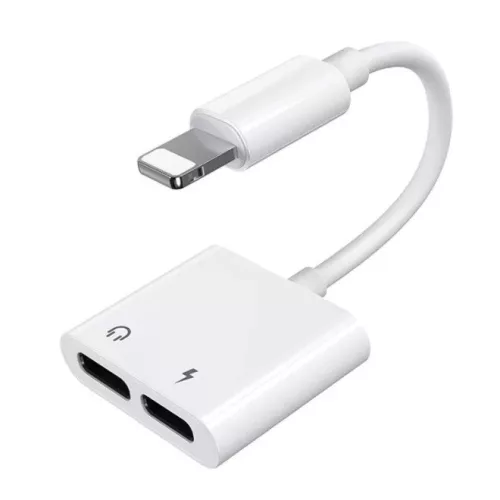 Joyroom Dual Lightning Audio Adapter (Fehér) (S-Y104-2xL)