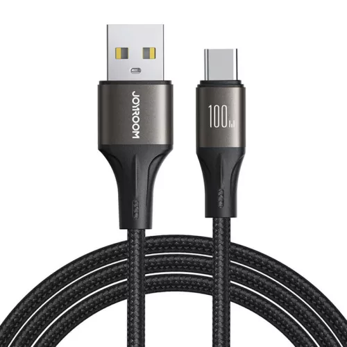 Joyroom USB-C 100W Gyorstöltőkábel 1,2m (SA25-AC6-1-2m-Black)
