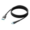 Joyroom SA32-AC6 Starry USB-A - USB-C kábel 100W 1m - fekete