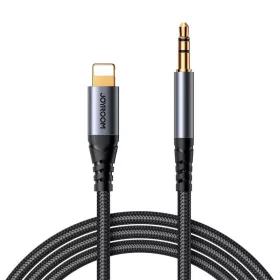   Joyroom SY-A06 Lightning-3.5 mm Jack AUX audiókábel 1,2 m (Fekete-Ezüst)