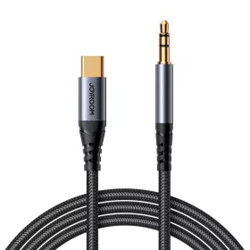Joyroom SY-A07 USB-C-3,5mm AUX audiókábel, 1,2 m (Fekete)