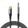 Joyroom SY-A07 USB-C-3,5mm AUX audiókábel, 1,2 m (Fekete)