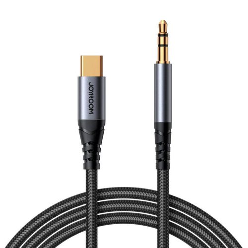 Joyroom SY-A07 USB-C-3,5mm AUX audiókábel, 1,2 m (Fekete)