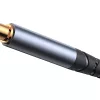 Joyroom SY-A08 AUX kábel 3.5mm mini jack – 3.5mm mini jack, fonott, 1.2m (fekete)