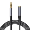 Joyroom SY-A09 AUX hosszabbító kábel 3.5mm mini jack female to 3.5mm mini jack male, 1.2m (fekete)