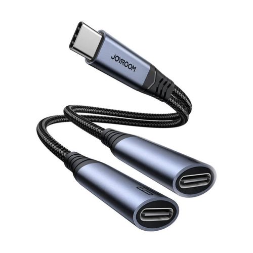 Joyroom SY-C03 Audio Adapter 2 az 1-ben USB-C – 2x (fekete)