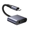 Joyroom SY-L01 2in1 Audio Adapter / Lightning 3.5mm + Lightning (fekete)