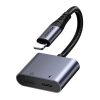 Joyroom SY-L01 2in1 Audio Adapter / Lightning 3.5mm + Lightning (fekete)