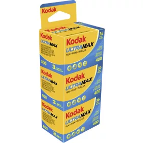   Kodak Ultramax 400 színes negatív film (135-ös, 36 kocka, dobozos kiszerelés, 3 tekercs)