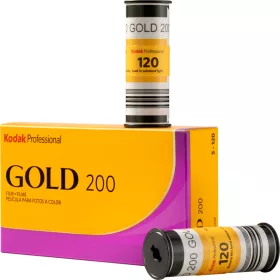   Kodak Professional Gold 200 középformátumú film 120, 5 darabos csomag