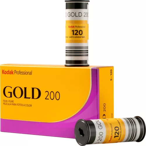 Kodak Professional Gold 200 középformátumú film 120, 5 darabos csomag