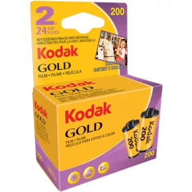   Kodak Gold 200 színes negatív film (135-ös, 24 kocka, kártyás kiszerelés, 2 tekercs)