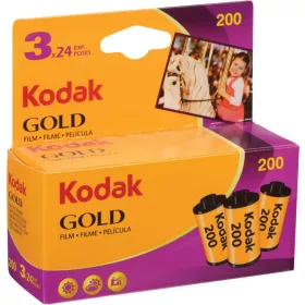   Kodak Gold 200 színes negatív film (135-ös, 24 kocka, kártyás kiszerelés, 3 tekercs)