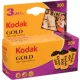 Kodak Gold 200 színes negatív film (135-ös, 24 kocka, kártyás kiszerelés, 3 tekercs)