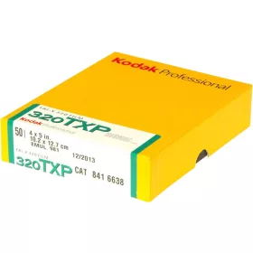   Kodak TRI-X PAN TXP 320 fekete-fehér negatív film 4x5", 50 lapos csomag