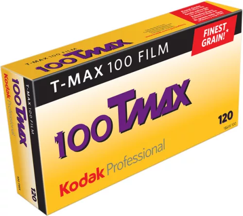 Kodak T-Max 100 (TMX) fekete-fehér negatív film 120-as, 5 tekercs