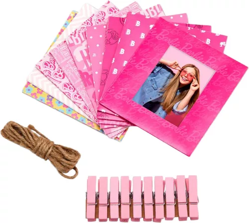 Kodak Barbie ZINK papírképkeret szett 2x3” (csipesz, zsinór) - rózsaszín