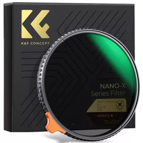   K&F Concept Black Mist 1/4 & ND2-ND32 Variálható ND-szűrő - Nano-X Natural Density Filter