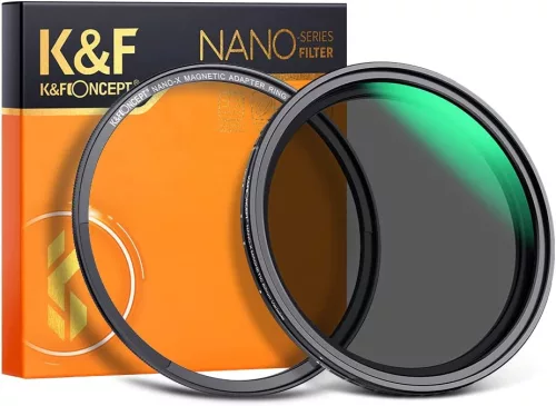 K&F Concept 52mm ND2-ND32 Variálható Mágneses-ND-szűrő - Nano-X Állítható Natural Density "No X" Filter
