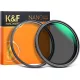 K&F Concept 52mm ND2-ND32 Variálható Mágneses-ND-szűrő - Nano-X Állítható Natural Density "No X" Filter