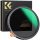 K&F Concept 72mm ND2-ND32 "True Color" Variálható ND-szűrő - Nano-X Állítható Natural Density Filter