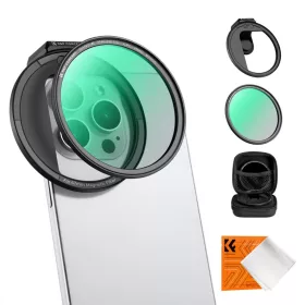   K&F Concept Clip-on mágneses CPL szűrőkészlet mobil /okostelefonhoz -  67 mm-es