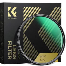   K&F Concept 37mm XC15 Nano-X B270 CPL polárszűrő (HD, vízálló, karcálló, zöld bevonat)