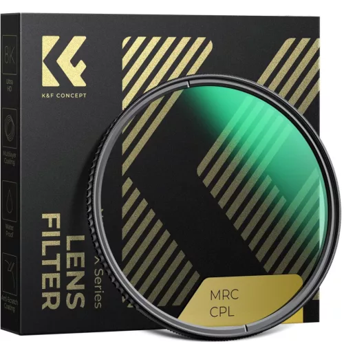 K&F Concept 49mm XC15 Nano-X B270 CPL polárszűrő (HD, vízálló, karcálló, zöld bevonat)