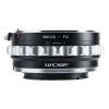 K&F Concept NIKON G FUJIFILM adapter - Fujifilm X NIKON G átalakító, NIK(G)-FX