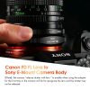  K&F Concept CANON FD SONY E adapter PRO - Sony E Canon FD átalakító - FD-NEX