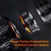 K&F Concept PENTAX K SONY E adapter PRO - Sony E Pentax PK átalakító - PK-NEX