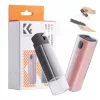 K&F Concept 2in1 kijelzőtisztító szett (2× 10 ml spray + mikroszálas kendő, fekete/rózsaszín)
