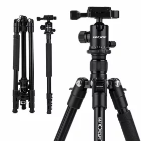   K&F Concept TM2324 II Alumínium Travel Tripod (156 / 161 cm Állvány)