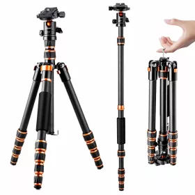  K&F Concept BA225 Carbon szénszálas Tripod/ Monopod (152cm Állvány)