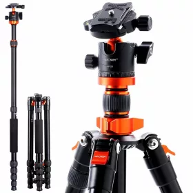   K&F Concept TM2515M1 Alumínium Tripod/ Monopod (175cm Állvány)