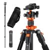 K&F Concept Alumínium Kameraállvány/Tripod + Gömbfej (O254A1+BH-28L) - 160cm