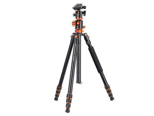 K&F Concept T254A6 Alumínium Kamera Állvány / Tripod +BH-28L Gömbfej (165cm)