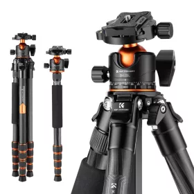   K&F Concept A255C2+BH-35L Carbon-Fiber Szénszálas Tripod/ Monopod (156cm Állvány)