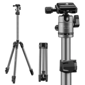   K&F Concept X284C2 Alumínium Utazó Tripod (168cm Állvány)