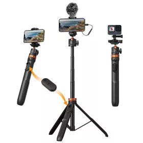   K&F Concept Mini Tripod, Okostelefon Állvány /Utazóállvány (158cm)